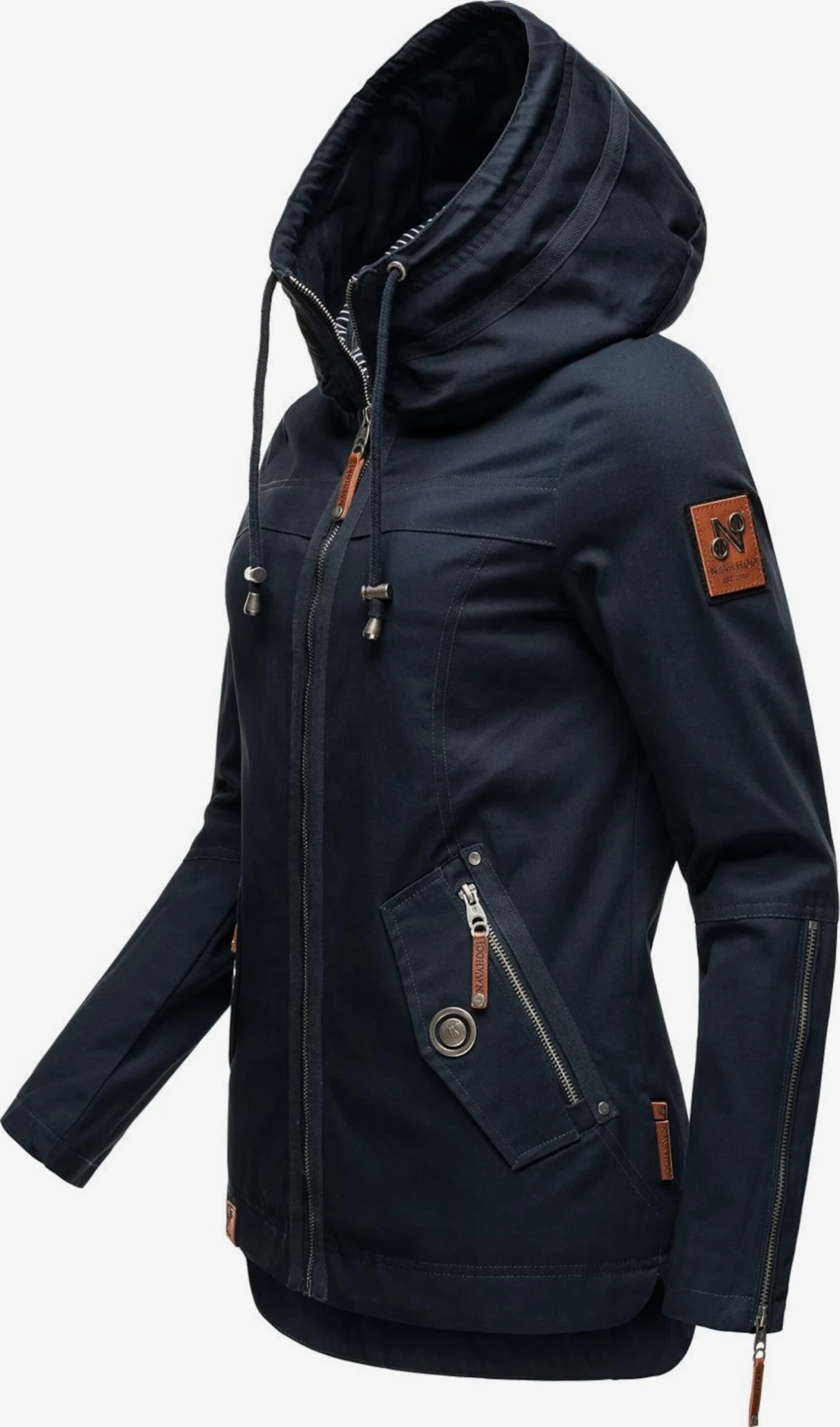 Navahoo Vestes De Mi-saison Veste Mi-saison Wekoo Femme Bleu Marine 4 Navahoo Vestes De Mi-saison Veste Mi-saison Wekoo Femme Bleu Marine – Image 4