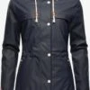 Navahoo Manteaux De Pluie Manteau Mi-saison Rainy Forest Femme Bleu Foncé
