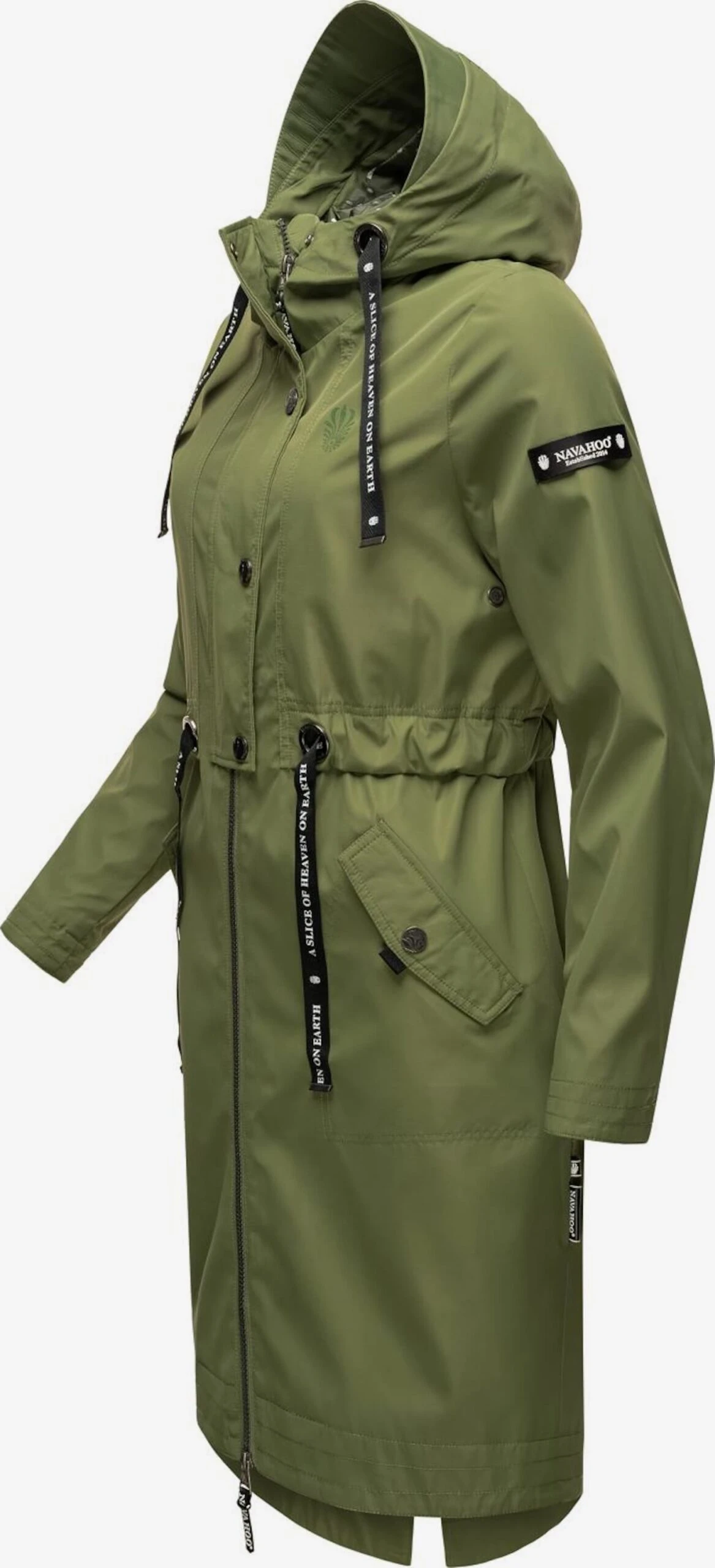 Navahoo Parkas Parka Mi-saison Josinaa Femme Vert 2 Navahoo Parkas Parka Mi-saison Josinaa Femme Vert – Image 2