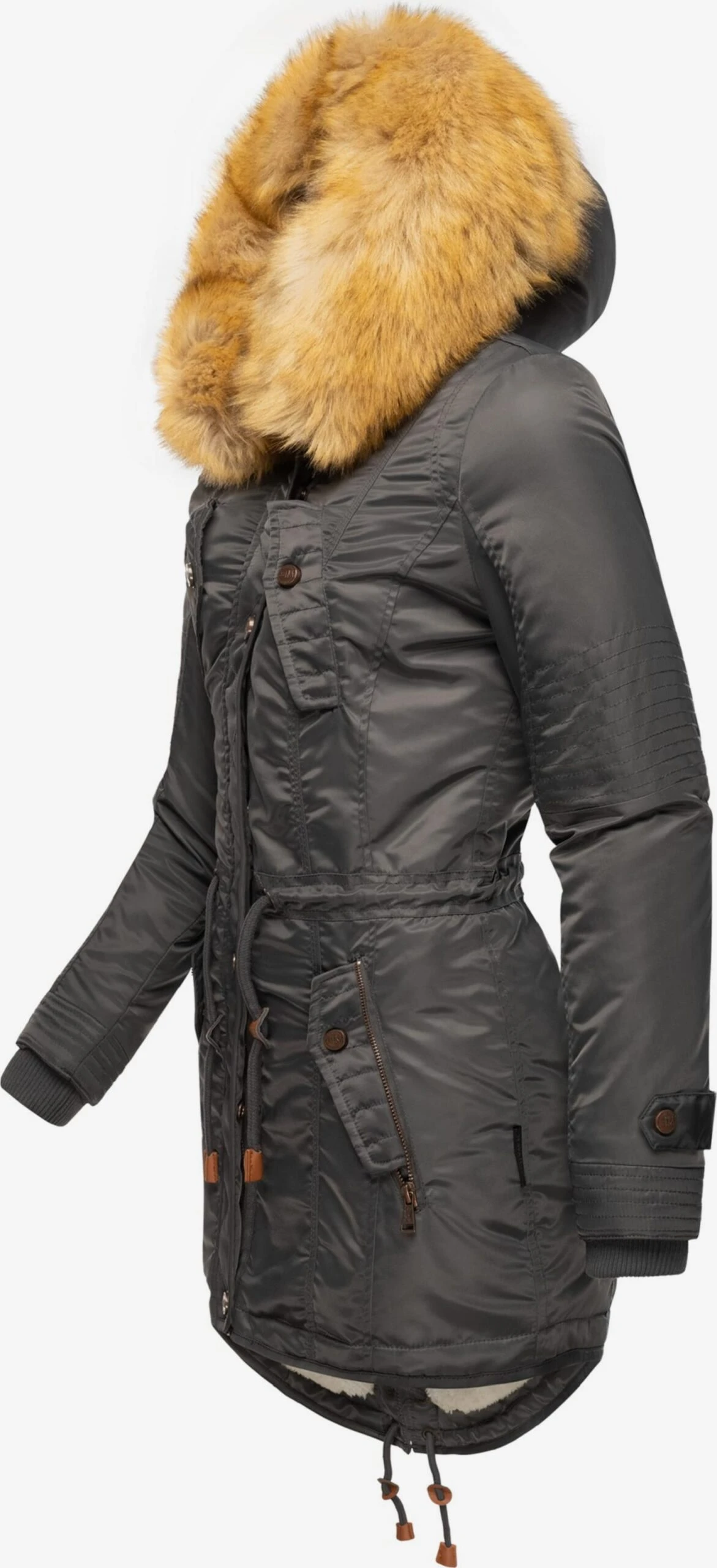 Navahoo Parkas Parka D’hiver La Viva Femme Anthracite 2 Navahoo Parkas Parka D’hiver La Viva Femme Anthracite – Image 2