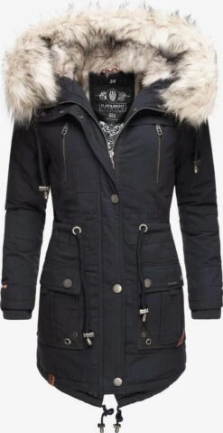 Navahoo Parkas Parka D’hiver Honigfee Femme Bleu Nuit