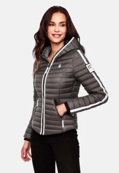 Navahoo Vestes De Mi-saison Veste Mi-saison Kimuk Femme Gris Foncé -Navahoo Soldes 45346abeec83a215018678147302a2a4