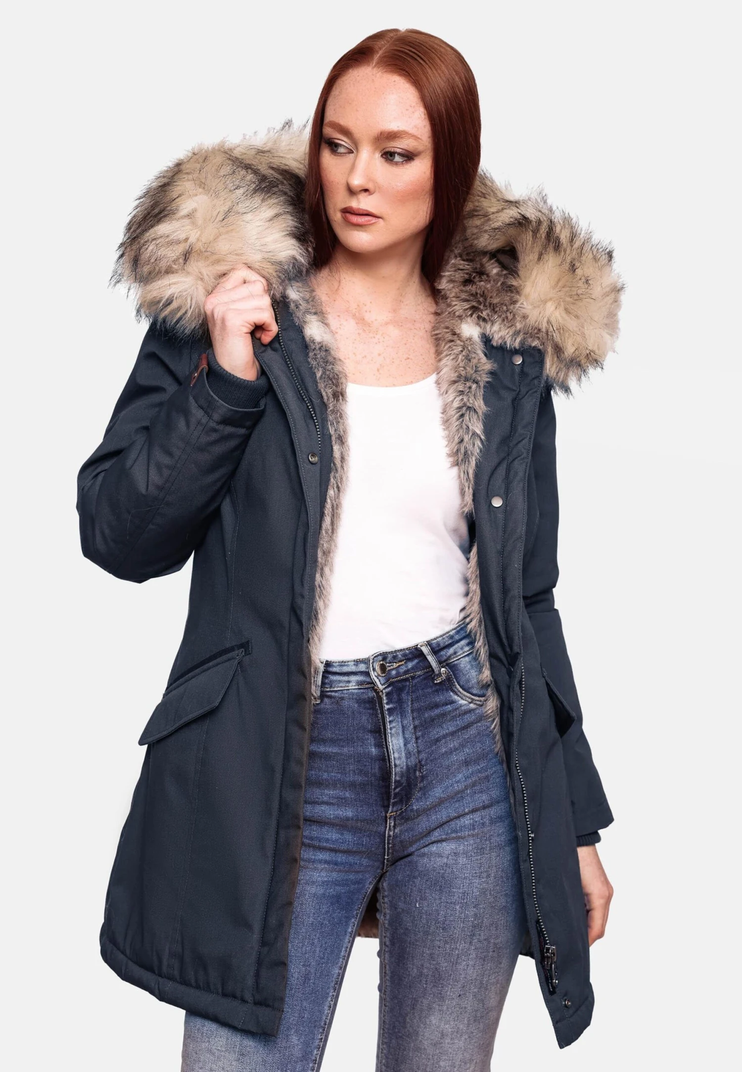 Navahoo Parkas Parka D’hiver Cristal Femme Bleu Foncé 6 Navahoo Parkas Parka D’hiver Cristal Femme Bleu Foncé – Image 6