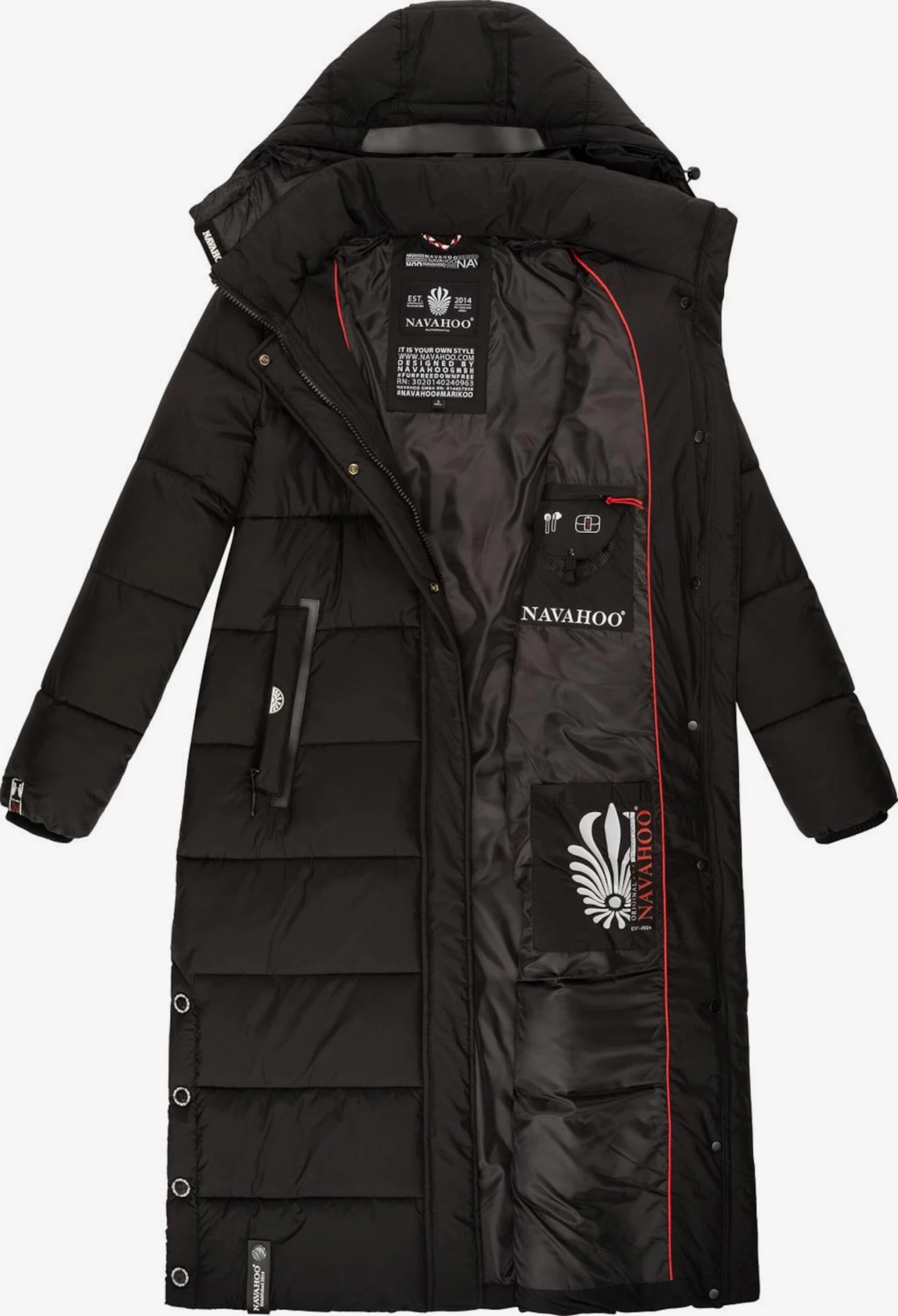 Navahoo Manteaux De Pluie Manteau Fonctionnel Femme Noir 4 Navahoo Manteaux De Pluie Manteau Fonctionnel Femme Noir – Image 4