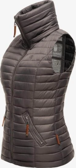 Navahoo Vestes Sans Manches Gilet Shadaa Femme Anthracite -Navahoo Soldes 57eb240516dacb60b7e9b5a65d2a842b