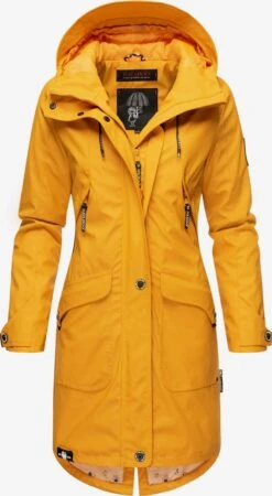 Navahoo Manteaux De Pluie Manteau Mi-saison Schötchen Femme Jaune -Navahoo Soldes 734ec0e910c7d9d2a585475bdbc695bb