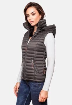 Navahoo Vestes Sans Manches Gilet Shadaa Femme Anthracite -Navahoo Soldes 780211da5952177100f0aec323dc27df