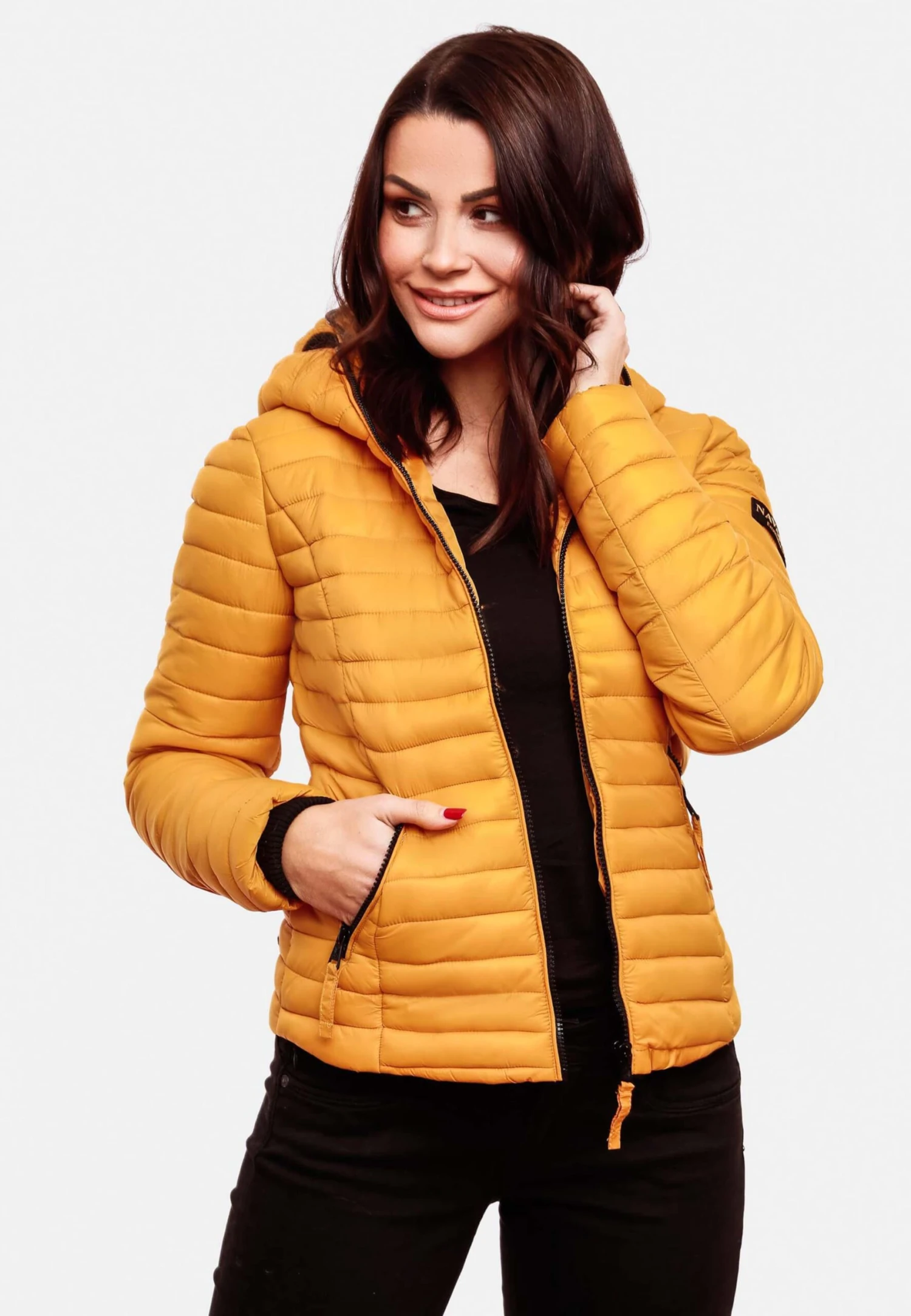 Navahoo Vestes De Mi-saison Veste Mi-saison Kimuk Femme Jaune Foncé 7 Navahoo Vestes De Mi-saison Veste Mi-saison Kimuk Femme Jaune Foncé – Image 7
