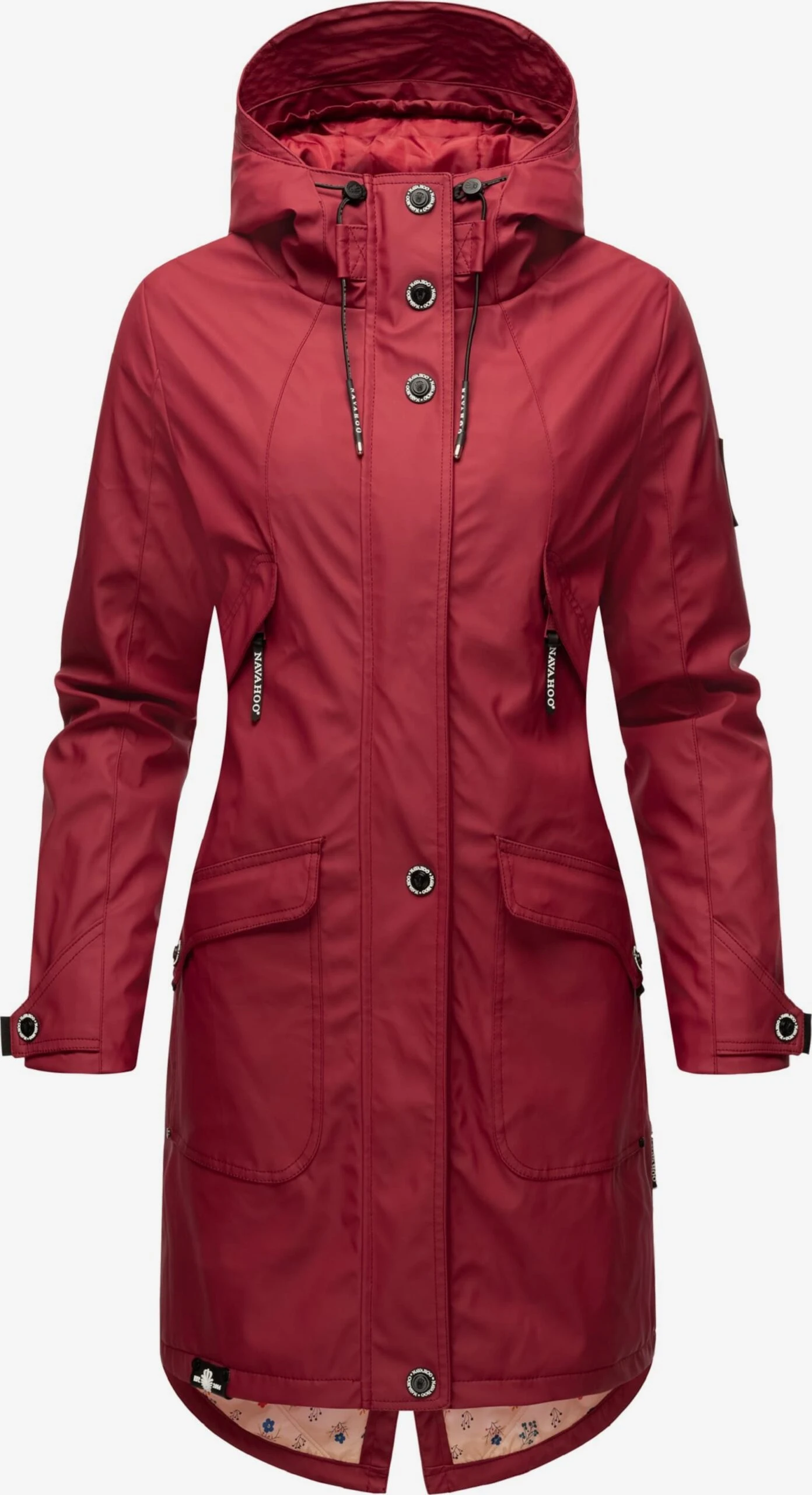 Navahoo Manteaux De Pluie Manteau Mi-saison Femme Rouge Sang 1 Navahoo Manteaux De Pluie Manteau Mi-saison Femme Rouge Sang