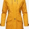 Navahoo Manteaux De Pluie Manteau Mi-saison Schötchen Femme Jaune