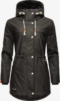 Navahoo Manteaux De Pluie Manteau Mi-saison Rainy Forest Femme Noir