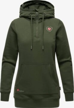 Navahoo Sweats à Capuche Sweat-shirt Zauberelfe Femme Olive