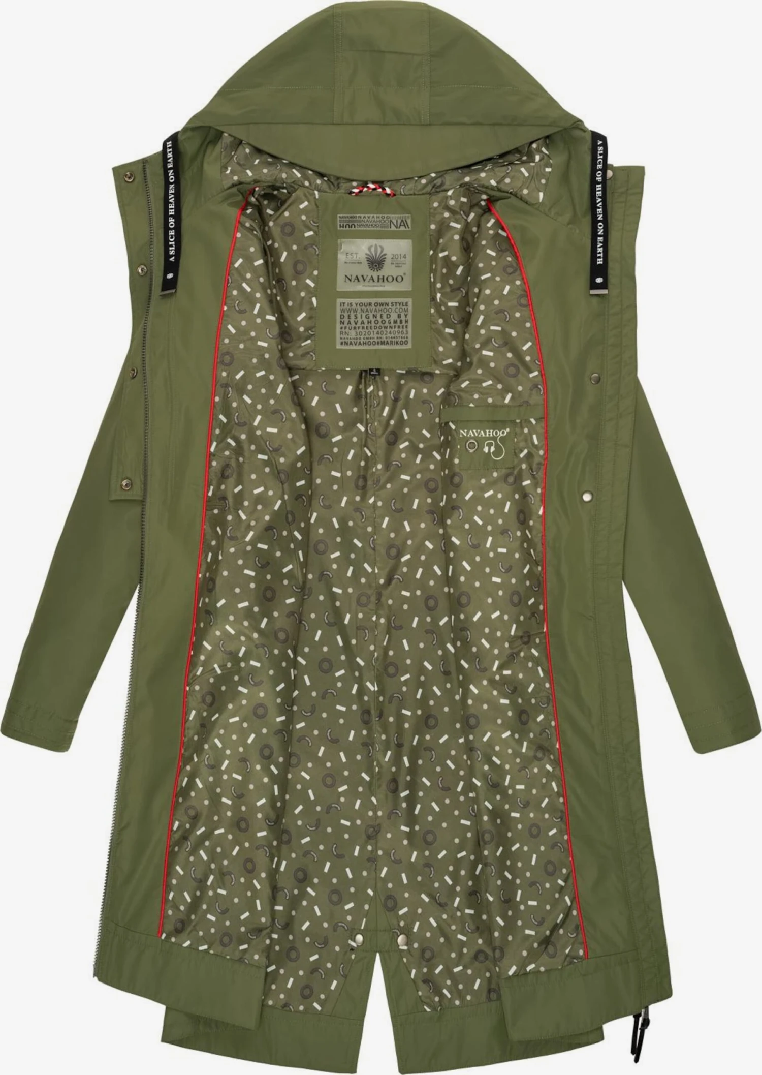 Navahoo Parkas Parka Mi-saison Josinaa Femme Vert 4 Navahoo Parkas Parka Mi-saison Josinaa Femme Vert – Image 4